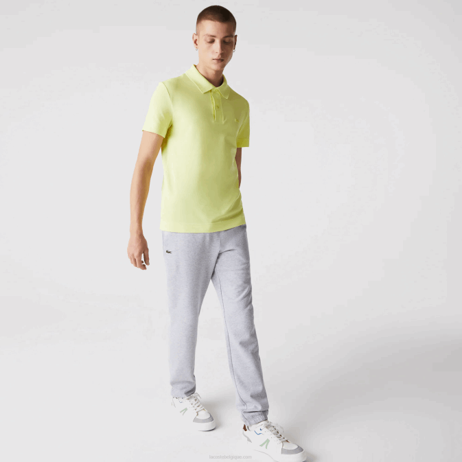 gris chiné cca V6HV1152 Hommes Lacoste pantalon de survêtement sport en polaire de tennis