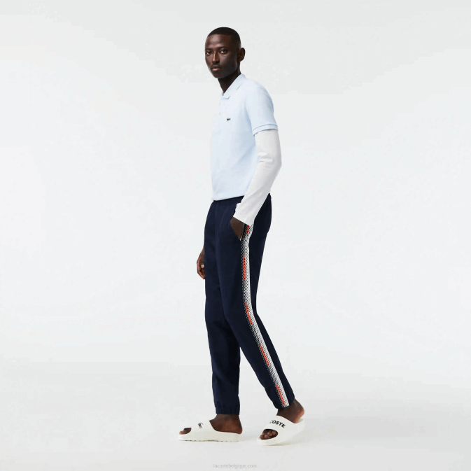 hhw noir/blanc V6HV315 Hommes Lacoste pantalon de survêtement coupe classique