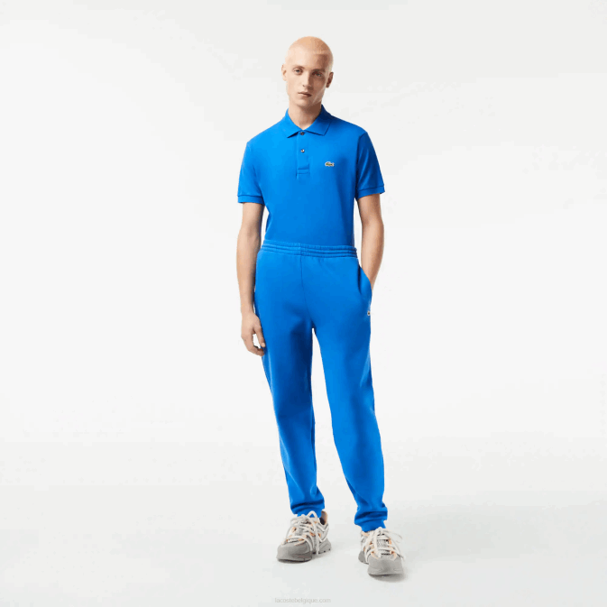 kxb bleu V6HV357 Hommes Lacoste pantalon de survêtement fuselé en polaire