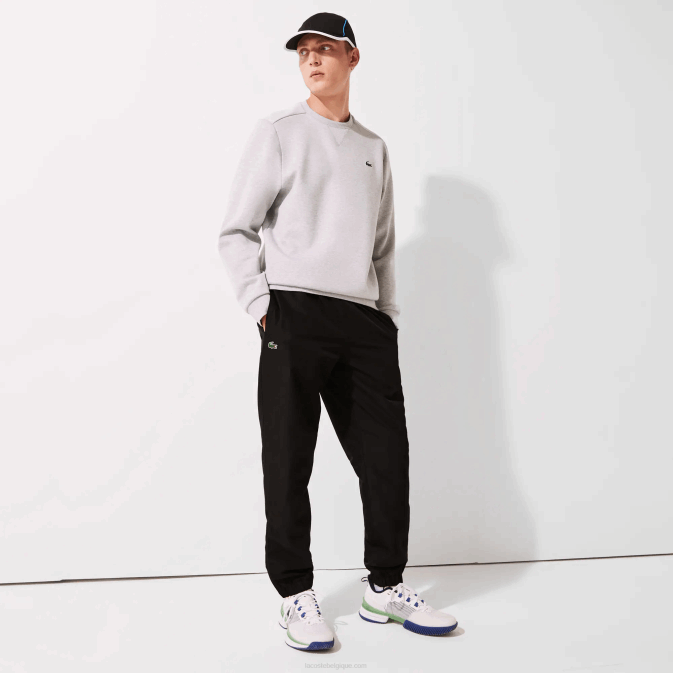 noir 031 V6HV550 Hommes Lacoste pantalon de survêtement sport en tissu léger