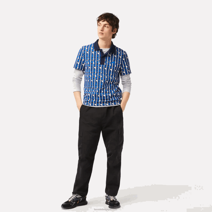 pantalon de survêtement déperlant coupe décontractée noir 031 X8Z4L23 Lacoste Hommes