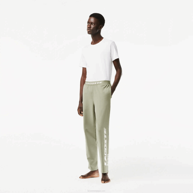 vert kaki g21 V6HV545 Hommes Lacoste pantalon de jogging à logo