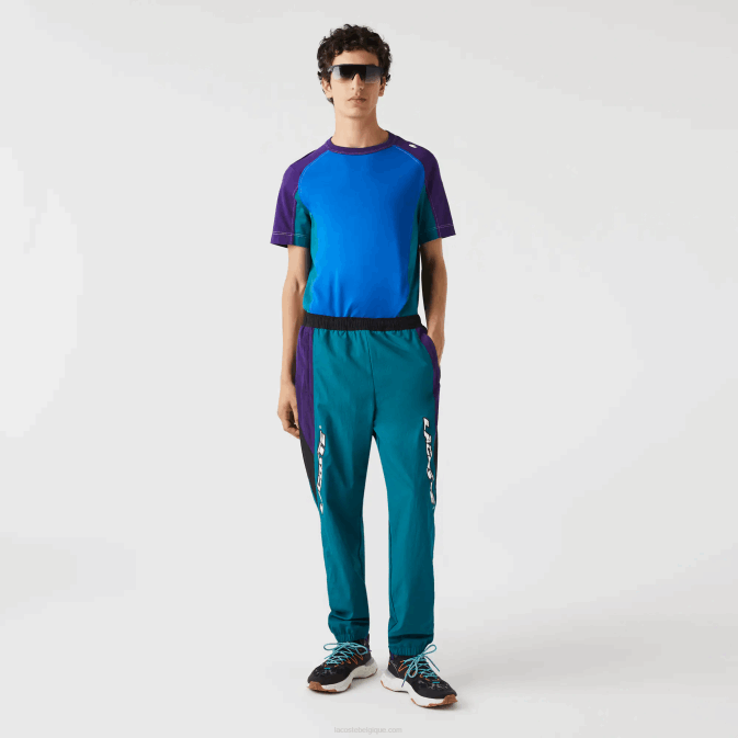 vert violet noir n10 V6HV1111 Hommes Lacoste pantalon de survêtement colour-block coupe classique