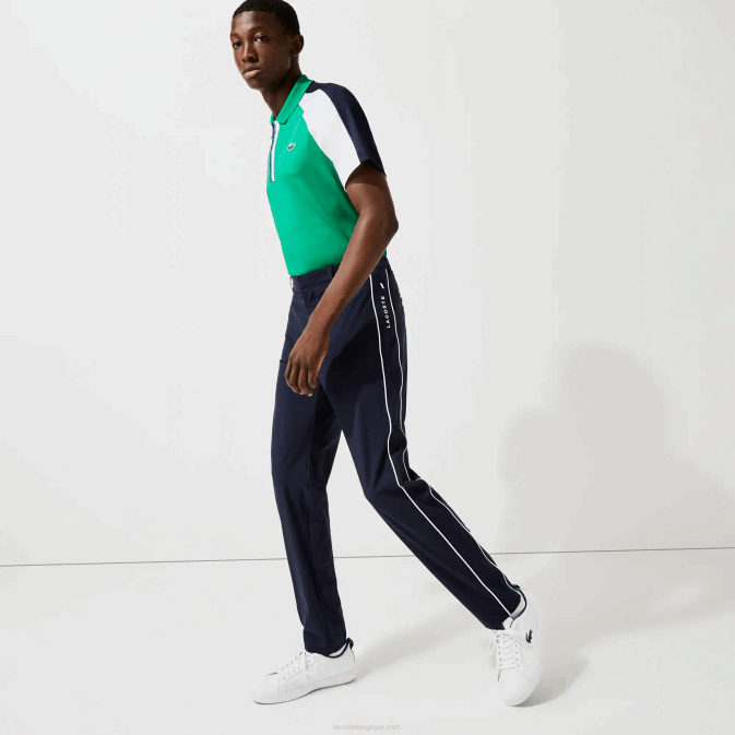 bleu marine blanc 525 V6HV1640 Hommes Lacoste pantalon de golf stretch léger sport