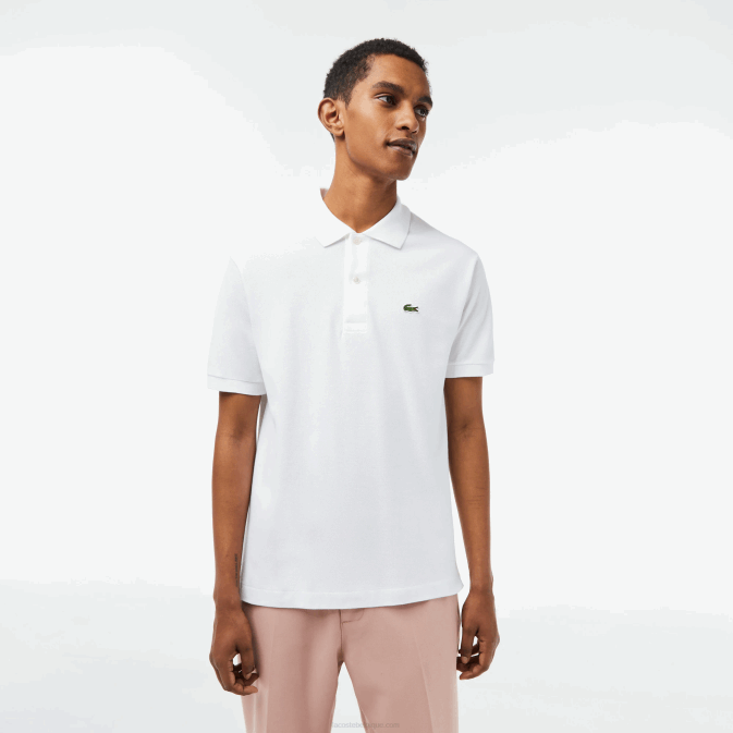 blanc 001 V6HV606 Hommes Lacoste polo original l.12.12