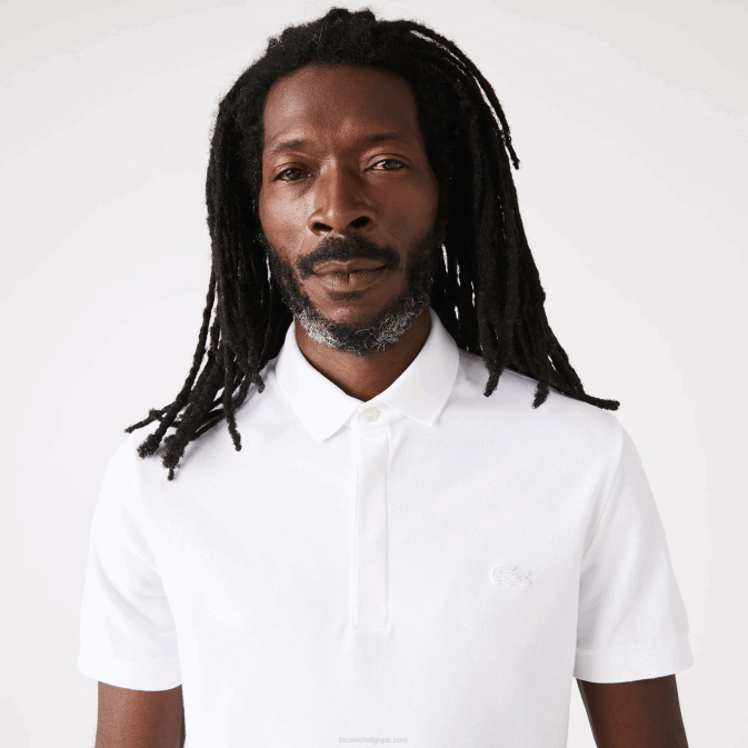blanc 001 V6HV80 Hommes Lacoste polo piqué de coton stretch smart paris