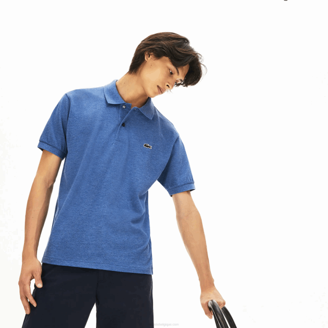 bleu chine 5ch V6HV865 Hommes Lacoste polo chiné original l.12.12