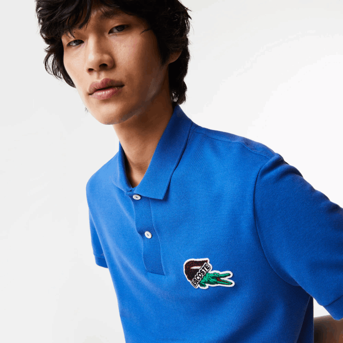 bleu k1q V6HV574 Hommes Lacoste polo piqué de coton bio