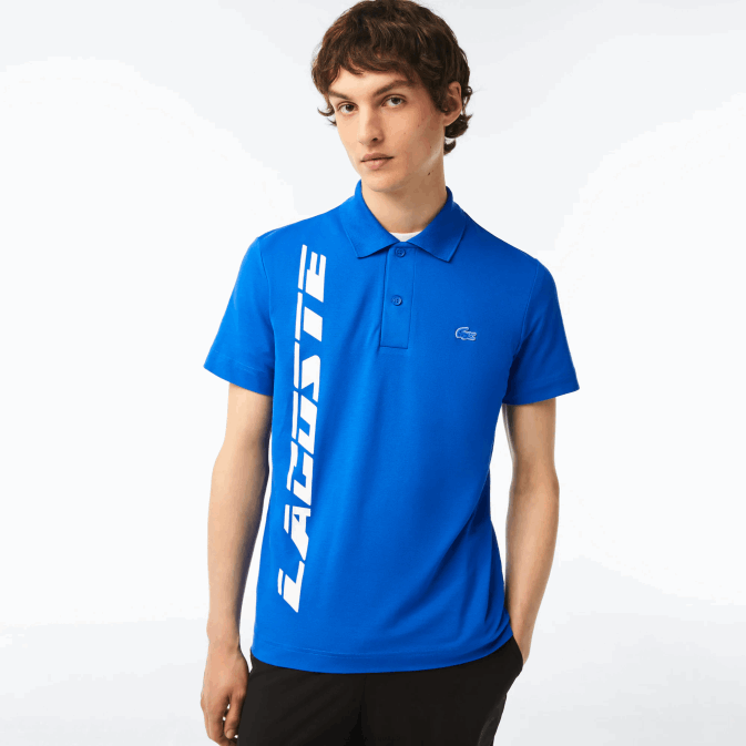 bleu k1q V6HV625 Hommes Lacoste polo regular fit en piqué à logo