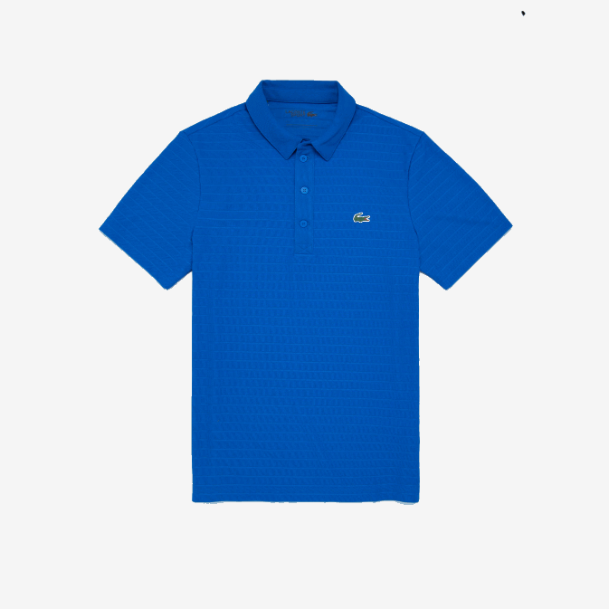 bleu k1q V6HV68 Hommes Lacoste polo de golf sport texturé et respirant