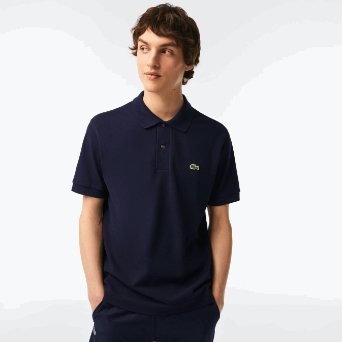 bleu marine 166 V6HV250 Hommes Lacoste polo original l.12.12 avec piqué de coton épais