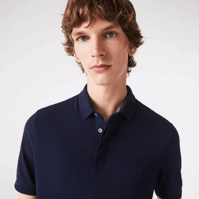 bleu marine 166 V6HV611 Hommes Lacoste polo piqué de coton stretch smart paris