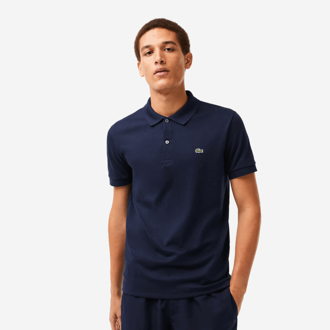 bleu marine 166 V6HV791 Hommes Lacoste polo coupe classique en coton pima