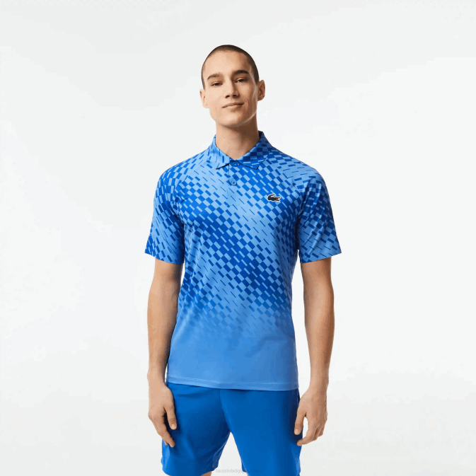 bleu yi5 V6HV43 Hommes Lacoste tennis x novak djokovic polo version joueur