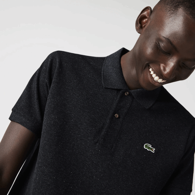 gris el6 V6HV129 Hommes Lacoste polo chiné original l.12.12