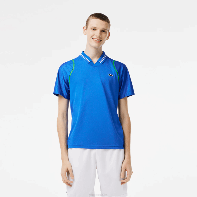 kxb bleu V6HV234 Hommes Lacoste polo tennis x daniil medvedev