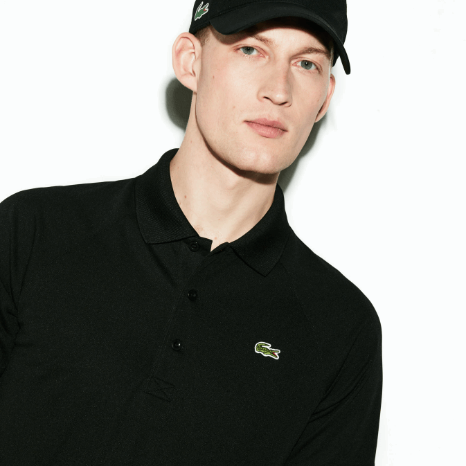 noir 031 V6HV886 Hommes Lacoste polo sport piqué anti-uv respirant