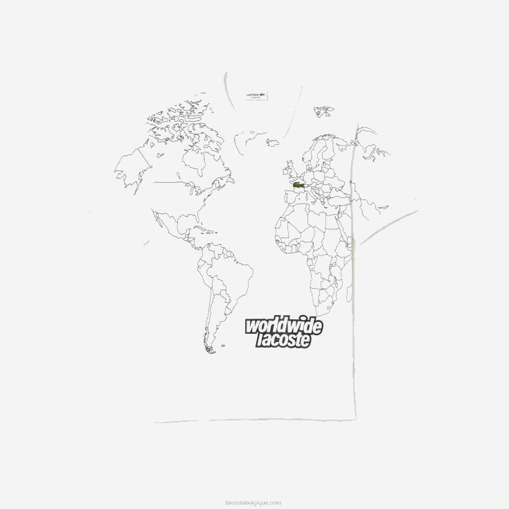 polo en coton bio imprimé original l.12.12 blanc 001 X8Z4L32 Lacoste Hommes
