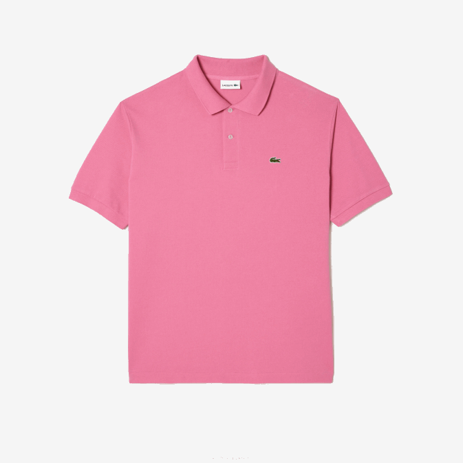rose 2r3 V6HV168 Hommes Lacoste polo en coton petit piqué - grande taille - grand