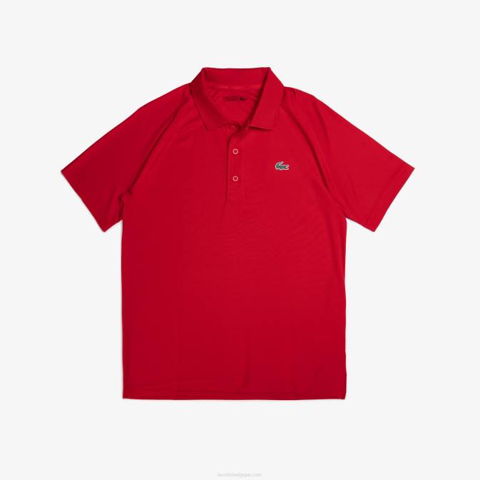 rouge 240 V6HV657 Hommes Lacoste polo sport interlock respirant et résistant à l'abrasion