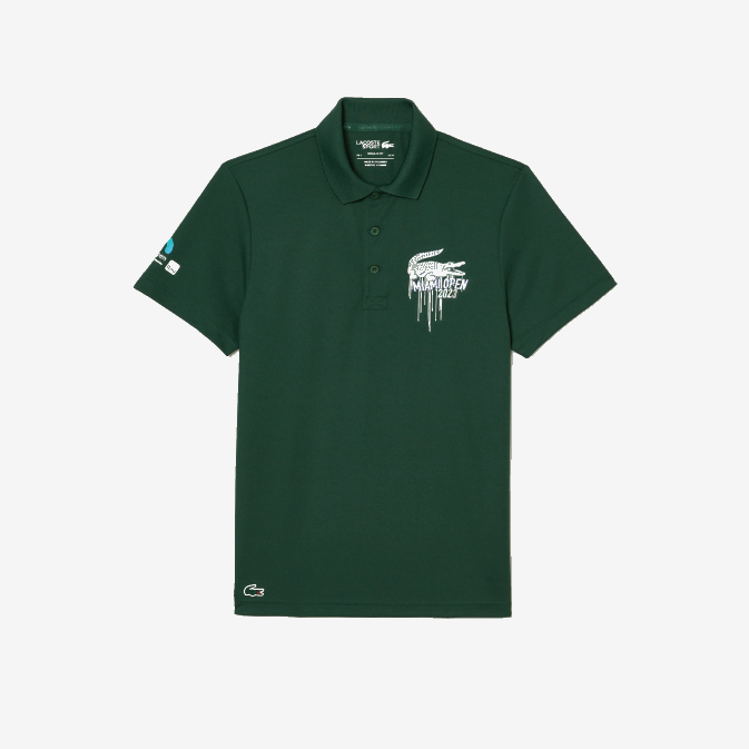 vert 132 V6HV206 Hommes Lacoste polo en piqué sport miami open edition