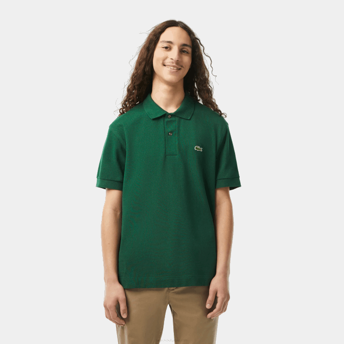 vert 132 V6HV252 Hommes Lacoste polo original l.12.12 avec piqué de coton épais