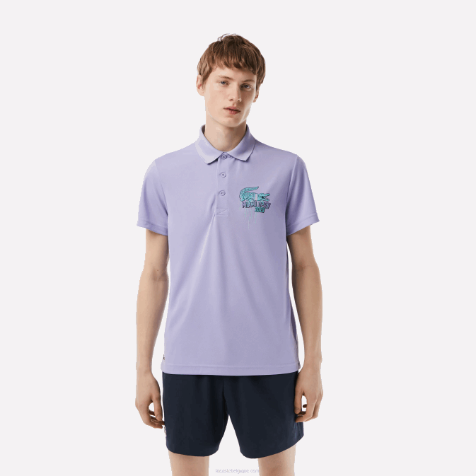 violet 3k0 V6HV207 Hommes Lacoste polo en piqué sport miami open edition