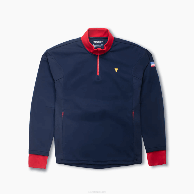 bleu marine rouge aj2 V6HV370 Hommes Lacoste sweat sport