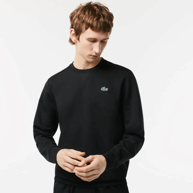 noir c31 V6HV1063 Hommes Lacoste sweat à empiècements en mesh sport