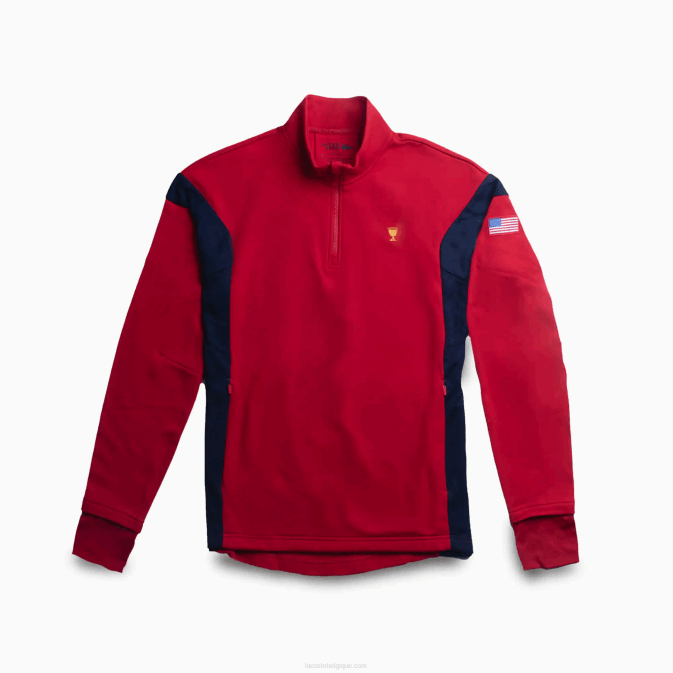 rouge bleu marine rouge t61 V6HV371 Hommes Lacoste sweat sport