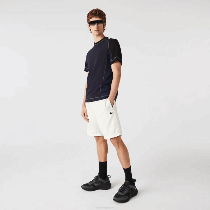 blanc b5l V6HV1501 Hommes Lacoste short color-block à effet patchwork