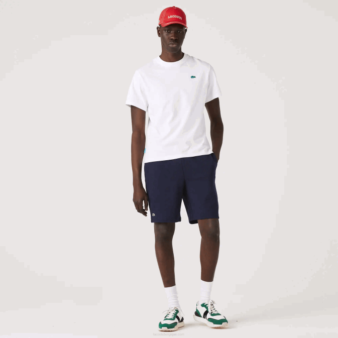 bleu marine 166 V6HV1338 Hommes Lacoste short de tennis en polaire sport