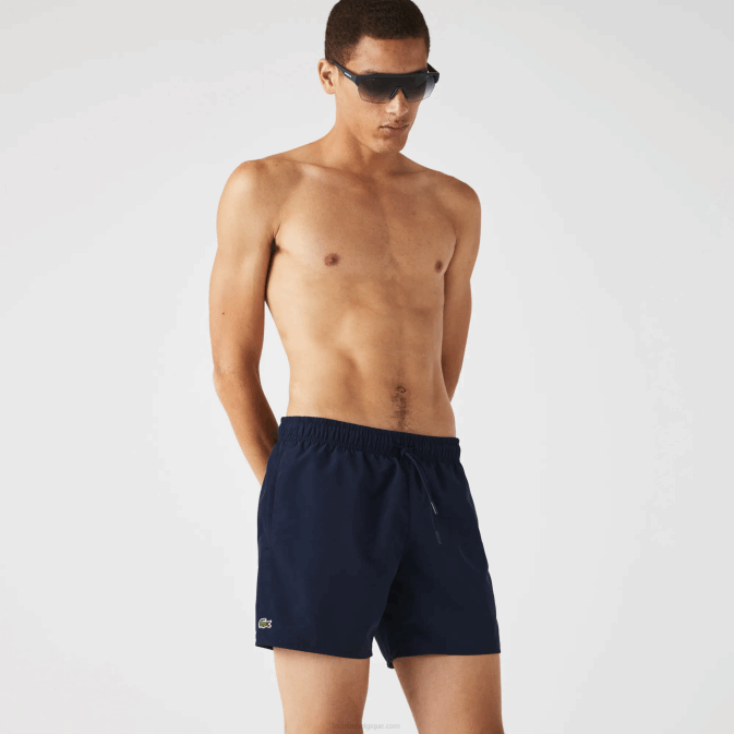 bleu marine noir jb1 V6HV541 Hommes Lacoste short de bain léger à séchage rapide