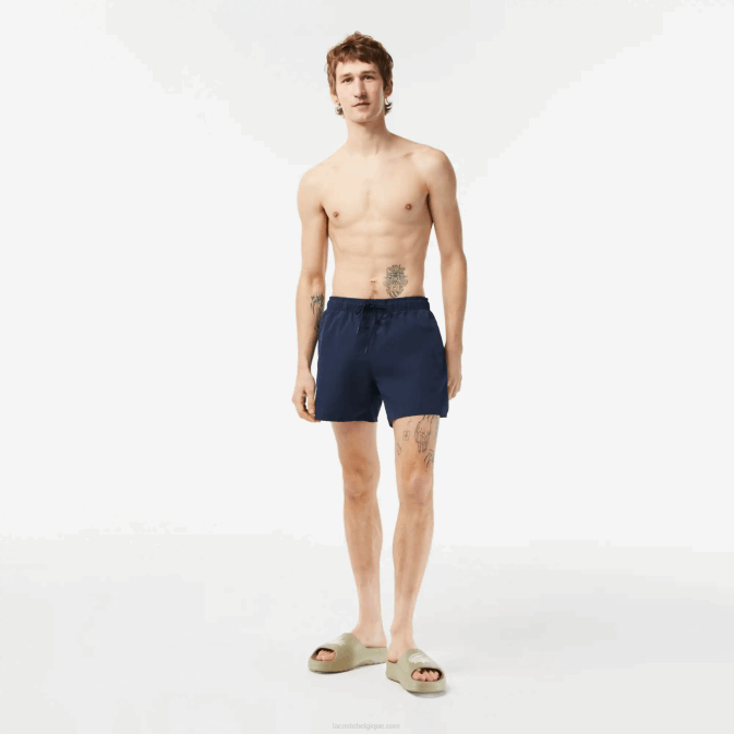 bleu marine vert 802 V6HV536 Hommes Lacoste short de bain léger à séchage rapide