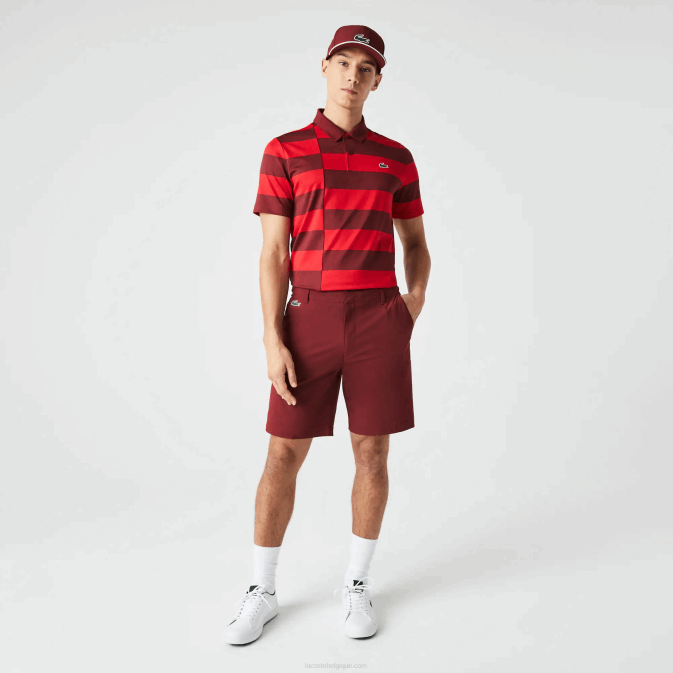 bordeaux zs1 V6HV445 Hommes Lacoste short de golf stretch léger sport