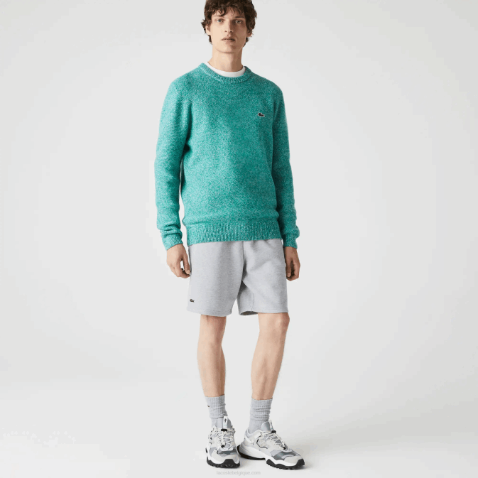 gris chiné cca V6HV1361 Hommes Lacoste short de tennis en polaire sport