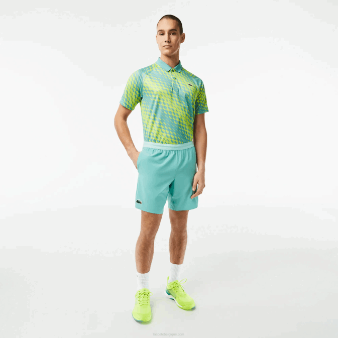 menthe 3a4 V6HV410 Hommes Lacoste short tennis x novak djokovic