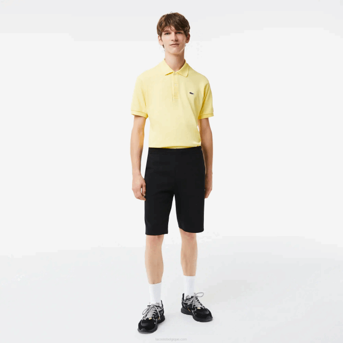 noir 031 V6HV1390 Hommes Lacoste short en coton mélangé stretch