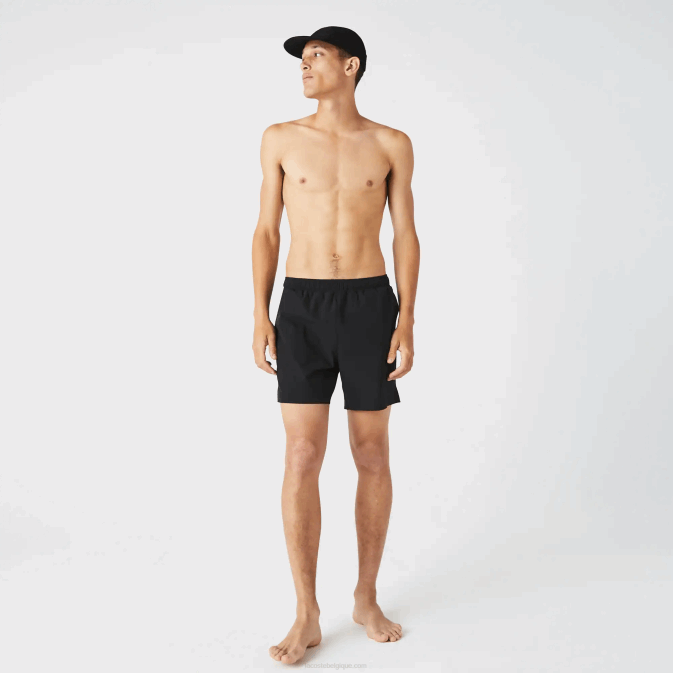 noir 031 V6HV1681 Hommes Lacoste maillot de bain léger