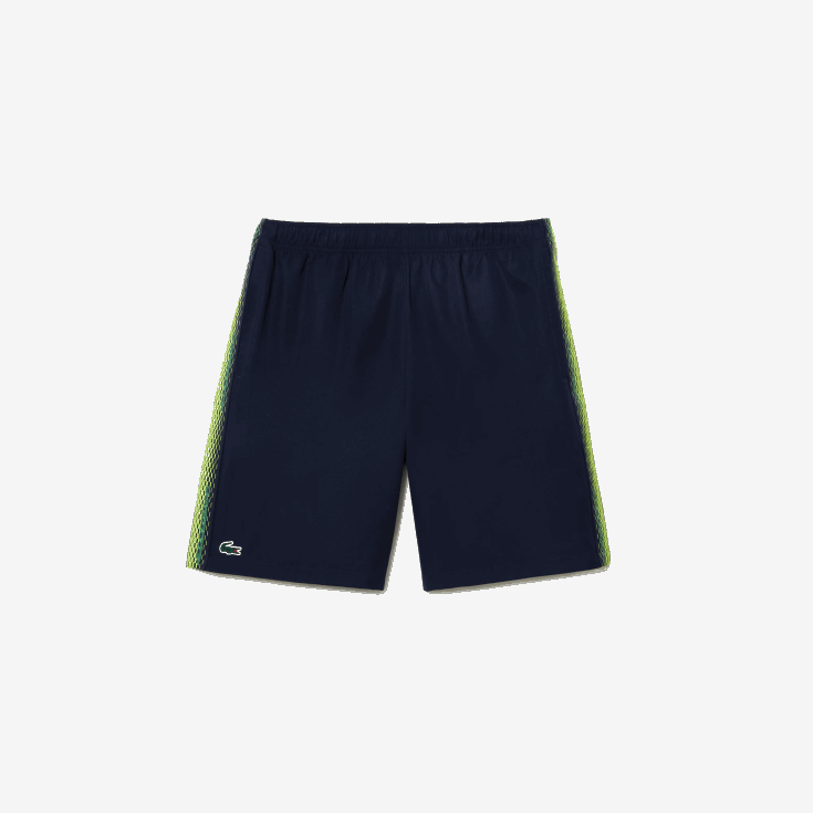short de tennis en polyester recyclé bleu marine 166 X8Z4L17 Lacoste Hommes