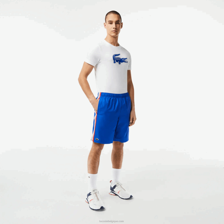 short de tennis en polyester recyclé kxb bleu X8Z4L18 Lacoste Hommes