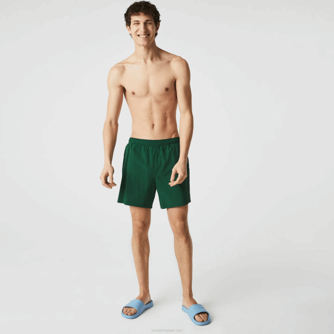 vert 132 V6HV1683 Hommes Lacoste maillot de bain léger