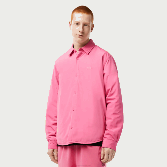 rose 2r3 V6HV498 Hommes Lacoste surchemise déperlante