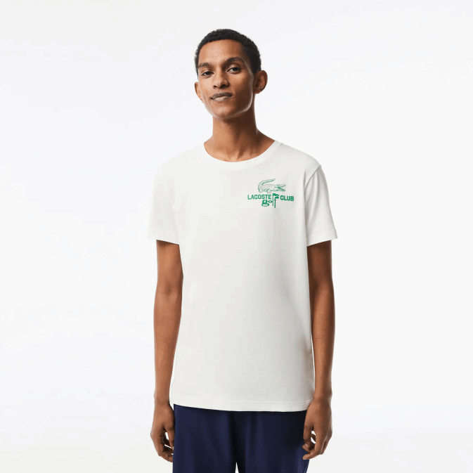 blanc 70v V6HV178 Hommes Lacoste t-shirt golf regular fit en coton bio