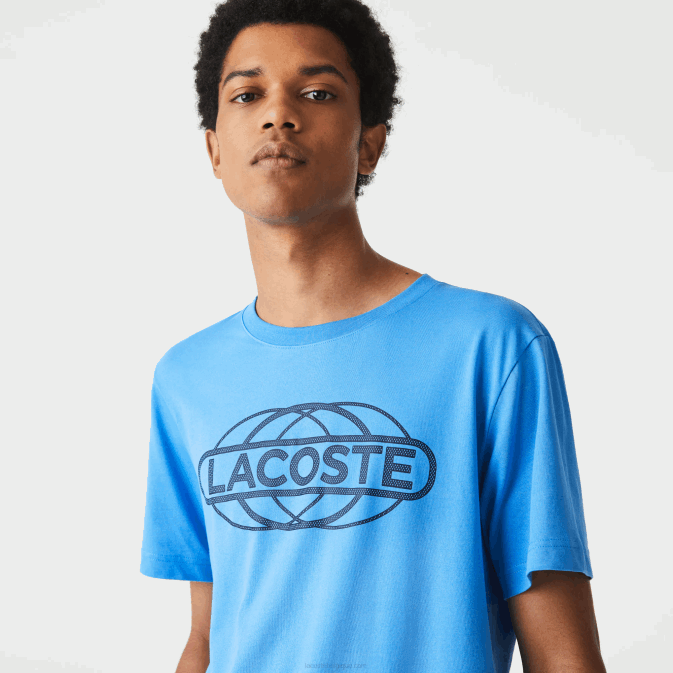 bleu 4xa V6HV696 Hommes Lacoste t-shirt jersey bio sport