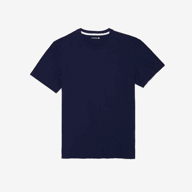 bleu marine 166 V6HV1384 Hommes Lacoste t-shirt de détente à manches courtes
