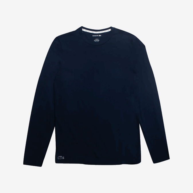 bleu marine 166 V6HV199 Hommes Lacoste t-shirt de salon à manches longues
