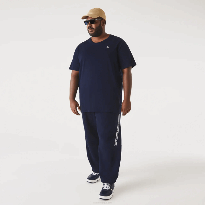 bleu marine 166 V6HV769 Hommes Lacoste t-shirt en jersey de coton xl à col rond