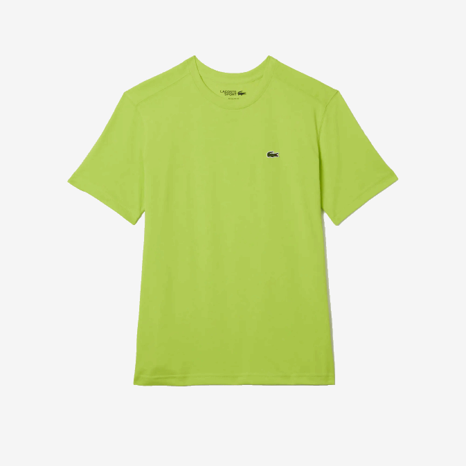 jaune 90v V6HV181 Hommes Lacoste t-shirt sport respirant