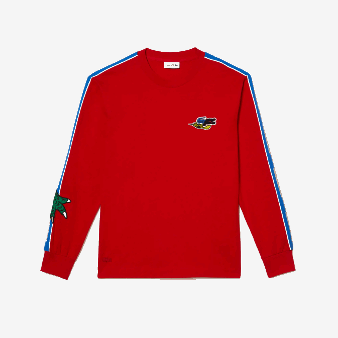 rouge 240 V6HV721 Hommes Lacoste t-shirt à logo